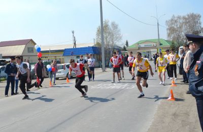Лёгкоатлетическая эстафета в День Победы в Убинском