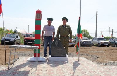 Убинские пограничники открыли памятник в честь защитников рубежей Родины