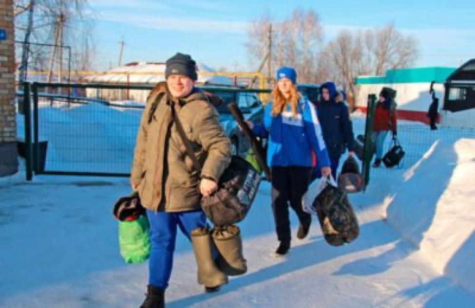 Бойцы «Снежного десанта» прибыли в райцентр…