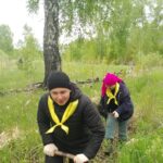Юные лесники из Пешково принялись за озеленение территории