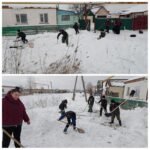 Пятиклассники «второй» Убинской школы совершили снежные подвиги