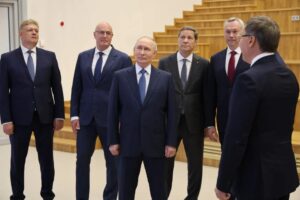Президент России Владимир Путин посетил НГУ